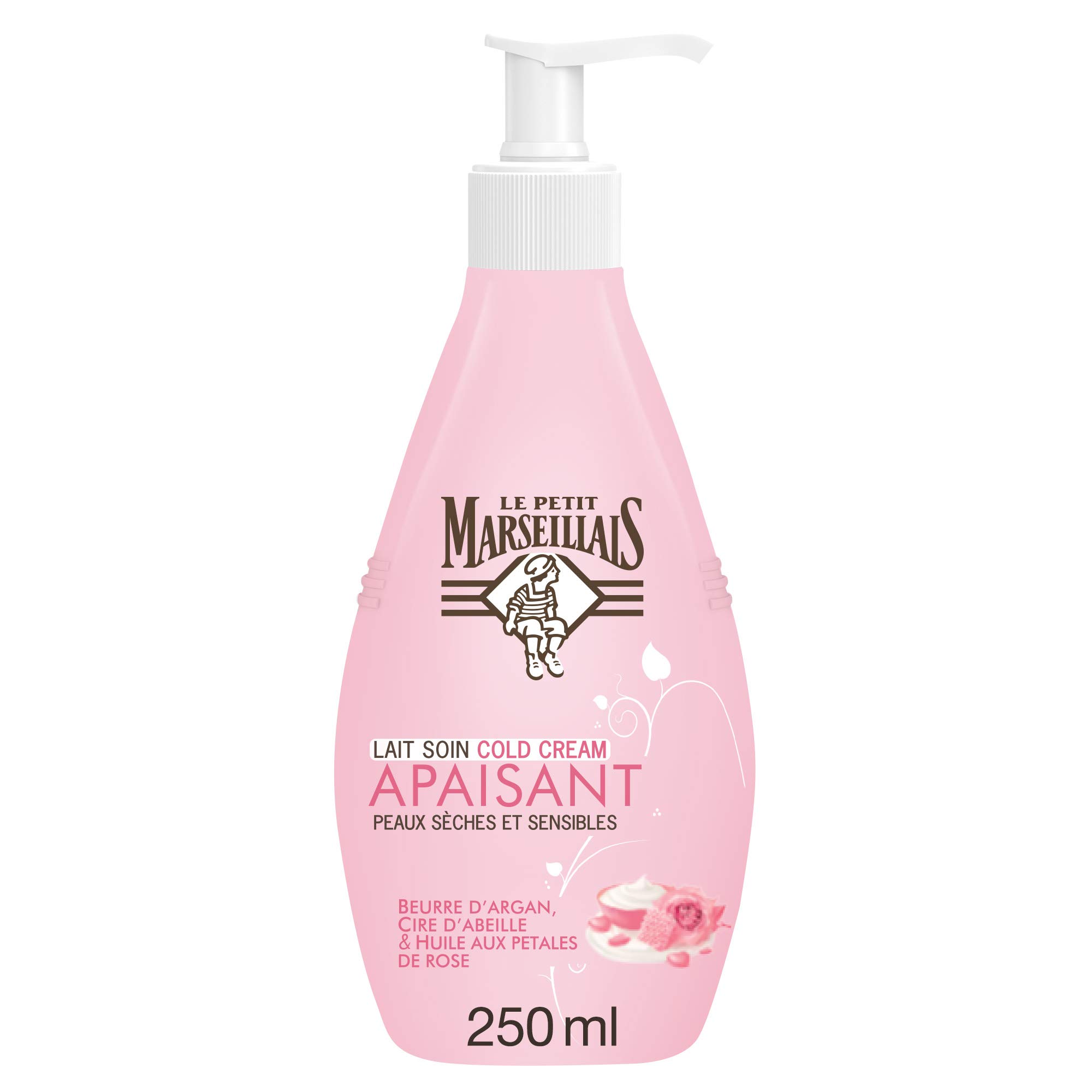 Le Petit Marseillais Milk Cold Cream Argan Butter Beeswax/Rose Petal Oil 250 ml