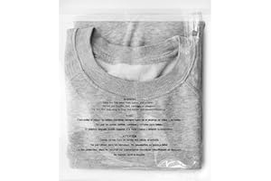 iMailer - 100 Count - 8" x 10" Clear Plastic Poly Bags with Suffocation Warning for Clothing, T-Shirt, Brochure, Prints, Handicraft Gift- Resealable Adhesive,Not Strong