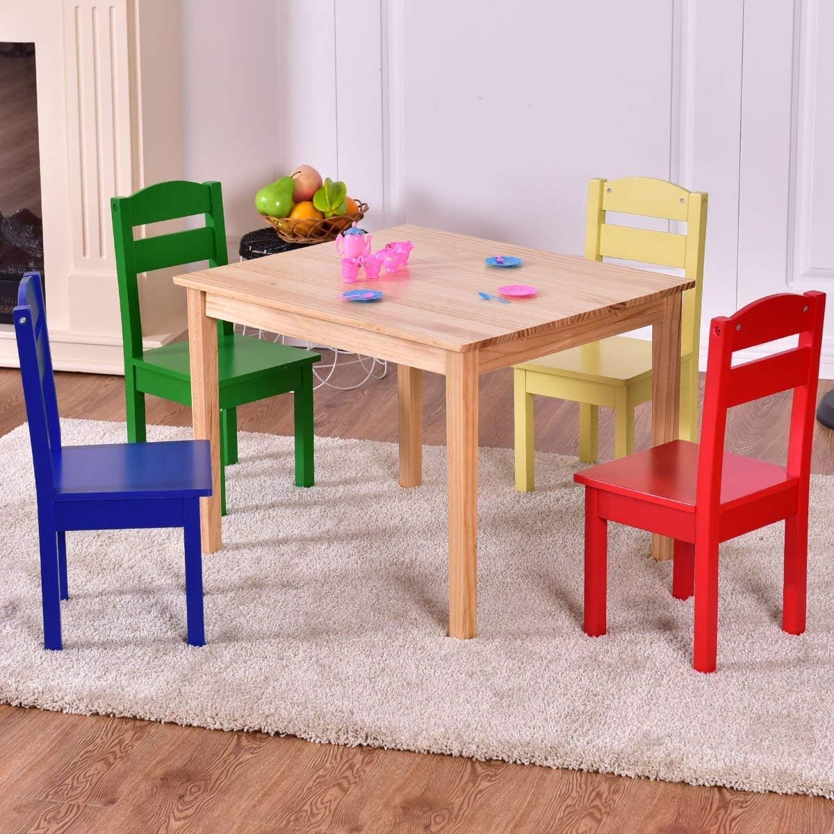 costway kids table and chairs