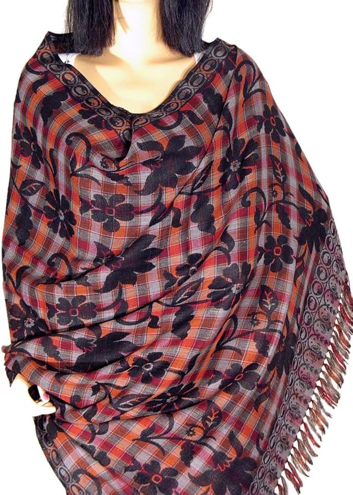 Elegant Cashmere Shawl Wrap Bed Couch Throw Blanket at Amazon Women’s