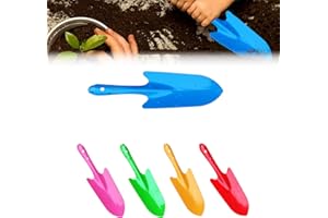 FEUNU Mini Colorful Garden Hand Shovel, Metal Sand Shovels Tools for Kids Rust Resistant Spade Shovel for Planting, Transplanting, Weeding, Digging, Beach