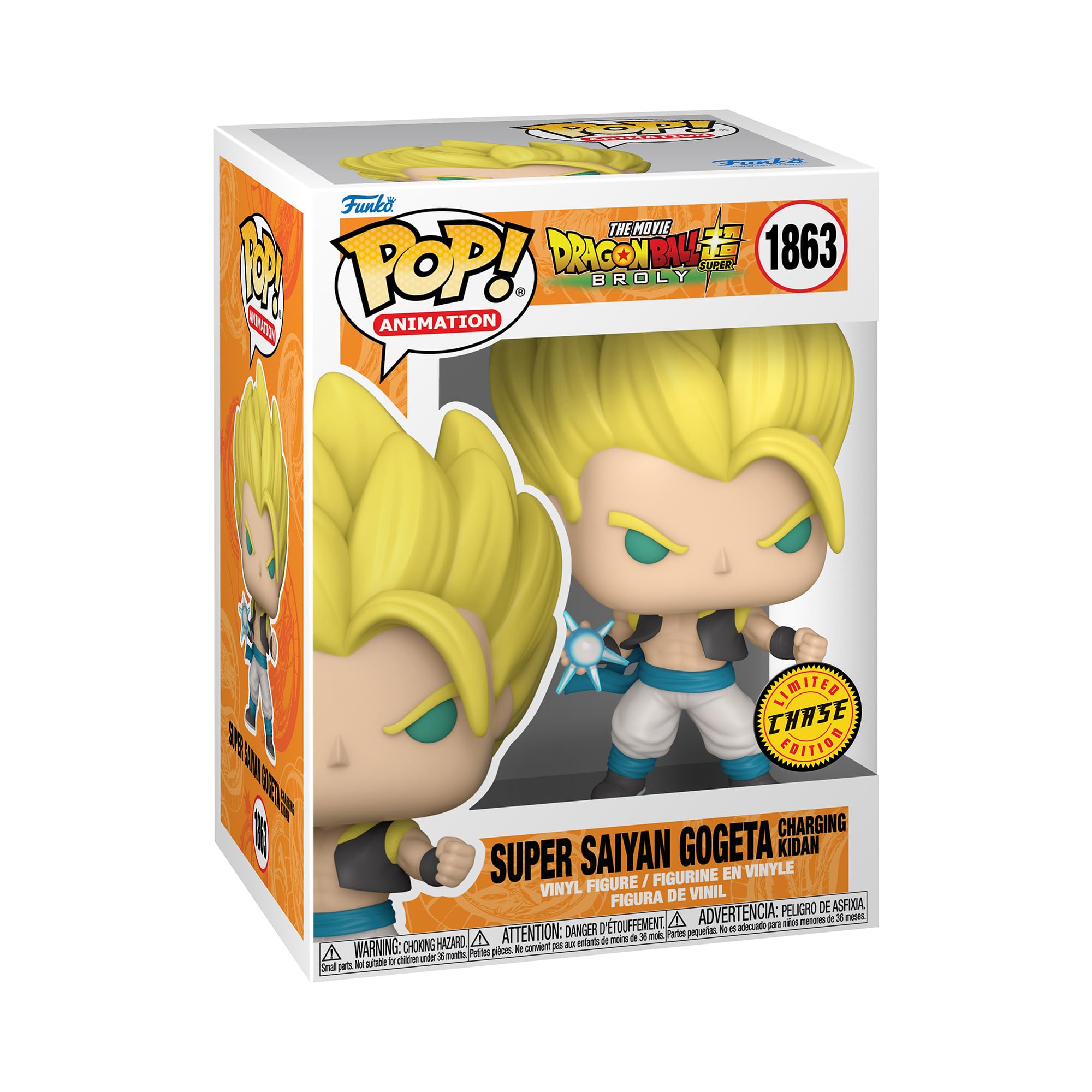 Funko POP! Animation: Dragon Ball Broly - Gogeta - 1 in 6 Chance of Receiving The Rare Chase Variant - Styles May Vary - Sammelbare Vinylfigur - Geschenkidee - Offizielles Merchandise 3