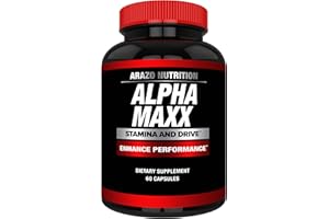Arazo Nutrition Alphamaxx Health Supplement - Ginseng, Muira Puama, Tribulus - 60 Herbal Pill