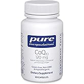 Pure Encapsulations CoQ10 120 mg - Coenzyme Q10 Supplement for Heart Health, Energy, Antioxidants, Brain & Memory Health - Cellular Health, Cognition & Cardiovascular Support* - 60 Capsules