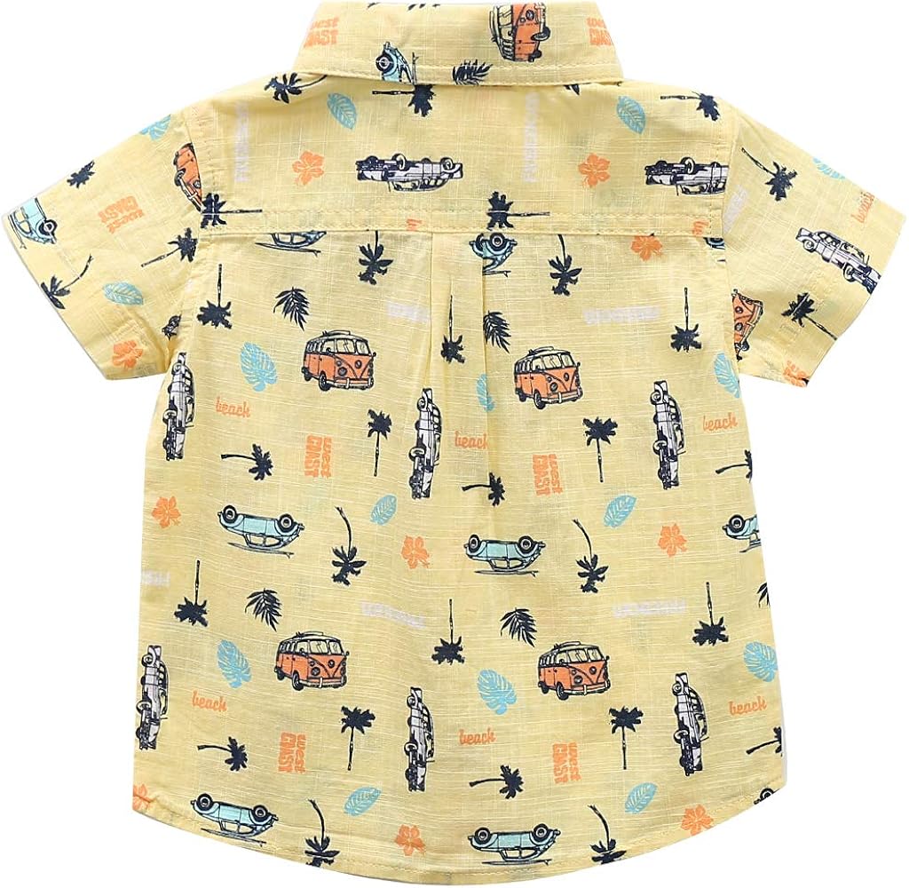 baby yellow button down shirt