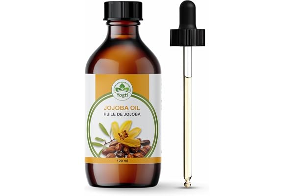 Yogti 100% Pure Jojoba Oil 120ml | Cold Pressed, Unrefined & Hexane Free Carrier Oil | Natural Moisturizer for Hair, Face, Sk