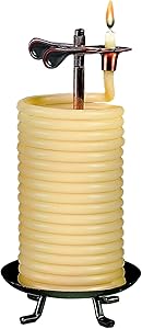 Candle by the Hour 80-Hour Citronella Candle, Eco-friendly Natural Beeswax with Cotton Wick