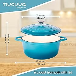 Cast Iron Dutch Oven with Lid – Non-Stick