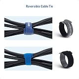 Cable Matters 100x Reusable Cable Ties 20cm Hook Loop 19KG Strength Multi-Color view 6