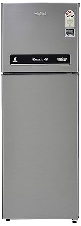 Whirlpool 265 L 3 Star Inverter Frost-Free Double Door Refrigerator (INTELLIFRESH INV CNV 278 3S, German Steel, Convertible)