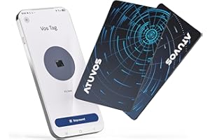 ATUVOS Air Card Pro Smart Tags for Android & iOS, New Dual System Rechargeable Wallet Tracker Work with Google Find Hub or Ap