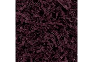 TISSPOMS 1LB Burgundy Crinkle Cut Paper Shred Filler, Paper Shreds for Basket Fillers, Birthday, Gift Wrapping, Anniversary, New Years, Valentine's Easter Gift Decor Party Filler