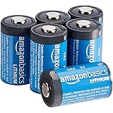 Amazon Basics 6-Pack CR2 Lithium Batteries, 3 Volt, Long Lasting Power, Low Self-Discharge Rate