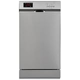 Kenmore 22-14705 18" Compact Built-In Dishwasher - UltraWash Plus, TurboDry, EasyFlex Third Rack & SmartWash - 10 Place Settings - 45 DBA - ENERGY STAR Certified - 18" - Stainless Steel