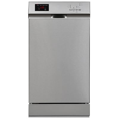 Kenmore 22-14705 18" Compact Built-In Dishwasher - UltraWash Plus, TurboDry, EasyFlex Third Rack & SmartWash - 10 Place Settings - 45 DBA - ENERGY STAR Certified - 18" - Stainless Steel