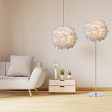 Klass Home Collection 40cm White Feather Light Shade Pendant Ceiling Lamp view 4