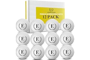 Xeiwagoo Personalized Golf Balls Gifts for Men, Unique Initial on Golf Balls, Custom Golf Balls, Golf Gifts for Dad, Mom and Golfers(12 Balls)