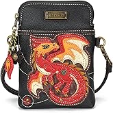 CHALA Cell Phone Crossbody Purse-Women PU Leather/Canvas Multicolor Handbag with Adjustable Strap