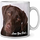 Advanta Group Labrador 'Love You Dad' Ceramic 10oz Coffee Mug/Tea Cup Printed Full Colour Ref:DAD-65MG