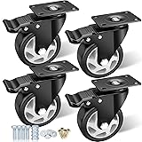 4" Caster Wheels, Casters Set of 4 Heavy Duty