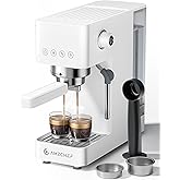 AMZCHEF Espresso Machine 20 Bar, Compact Espresso Maker with Steam Milk Frother, Coffee Maker with 40oz Removable Water Tank 