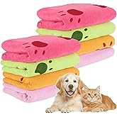 QTLCOHD 8 Pcs 55 x 28 Inches Dog Towels for Drying Large Dogs Absorbent Microfiber Dog Bath Towel Bulk Pet Grooming Towels fo