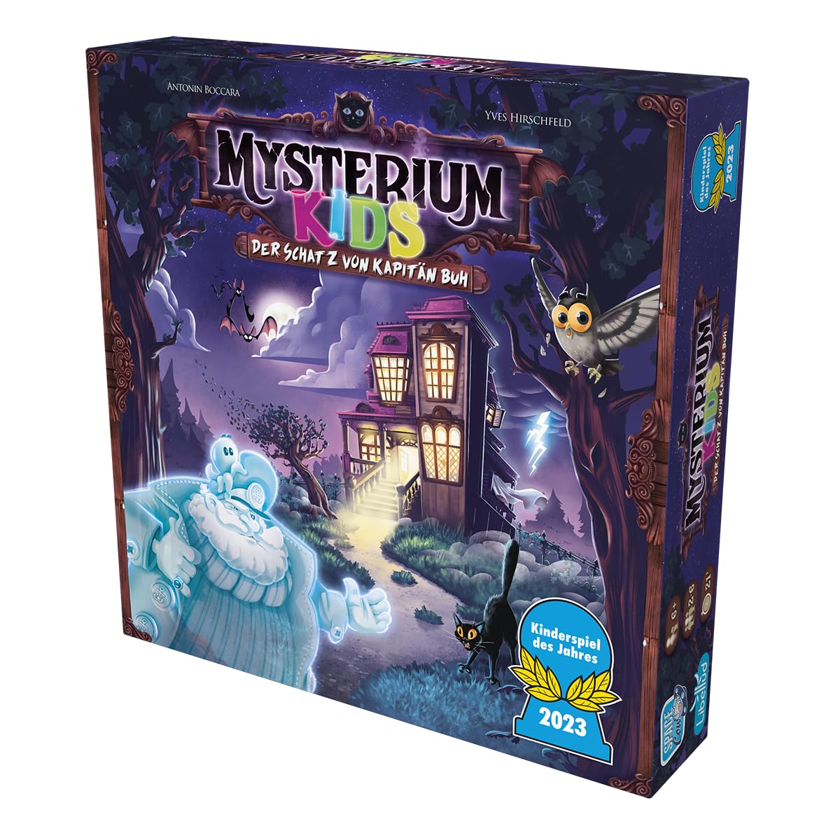 Libellud & Space Cow, Mysterium Kids: Der Schatz von Kapitän Buh, Kinderspiel des Jahres 2023, Ratespiel, 2-6 Spieler, Ab 6+ Jahren, 21 Minuten, Deutsch