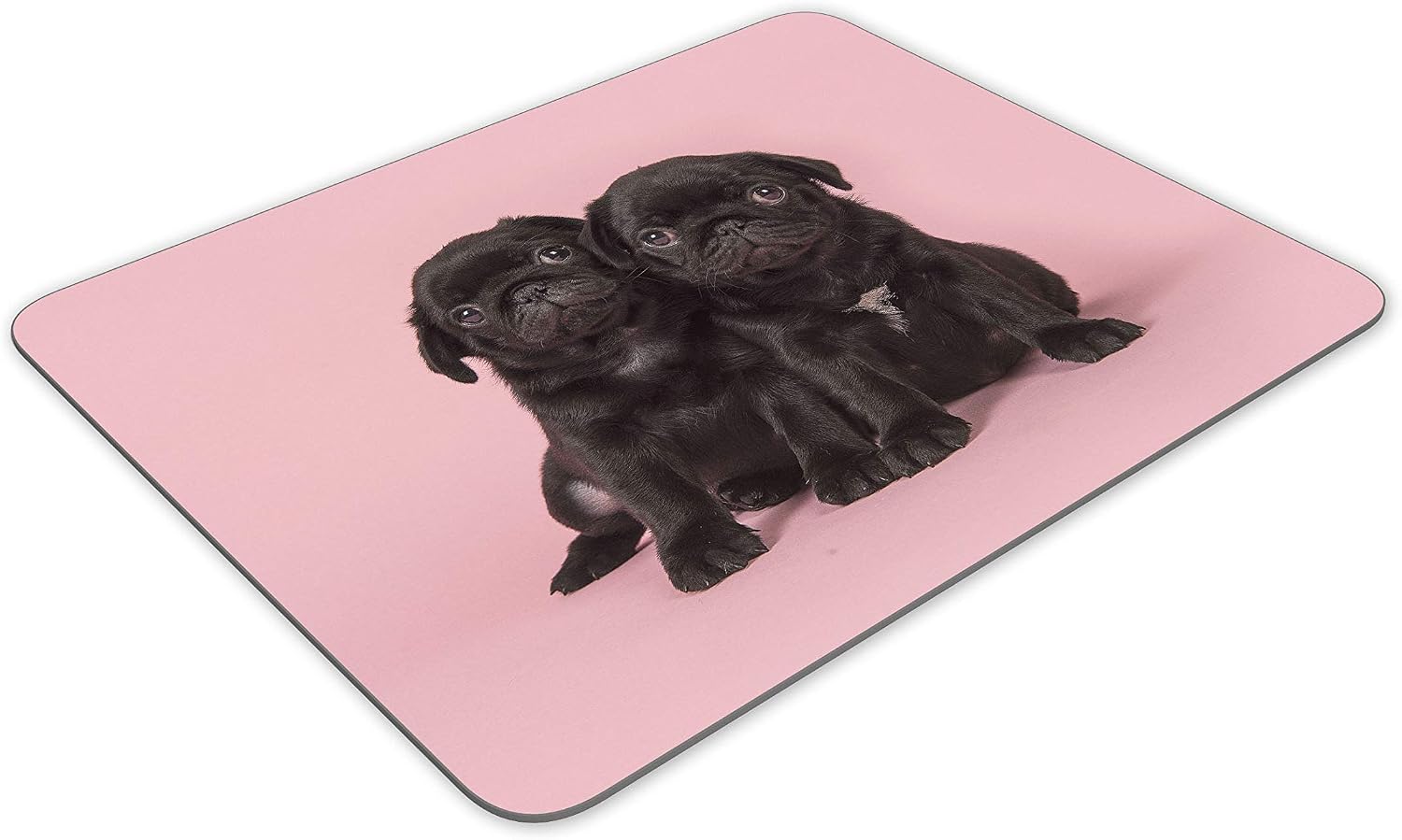 Cute Pug Puppies Mouse Mat Pad - Dog Puppy Pet Pink Girls Computer #15257…, Multicolor - Image 4