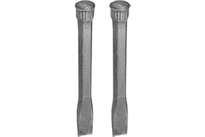 HARFINGTON 2pcs Masonry Chisel for Rock 10 Inch Flat Head High Carbon Steel Rock Concrete Mortar Stone Chisel Brick Chisel fo