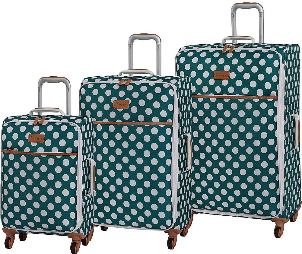 it luggage 3 Piece Set of Summer Spots Suitcases, 80 cm, 260 L, Blue
