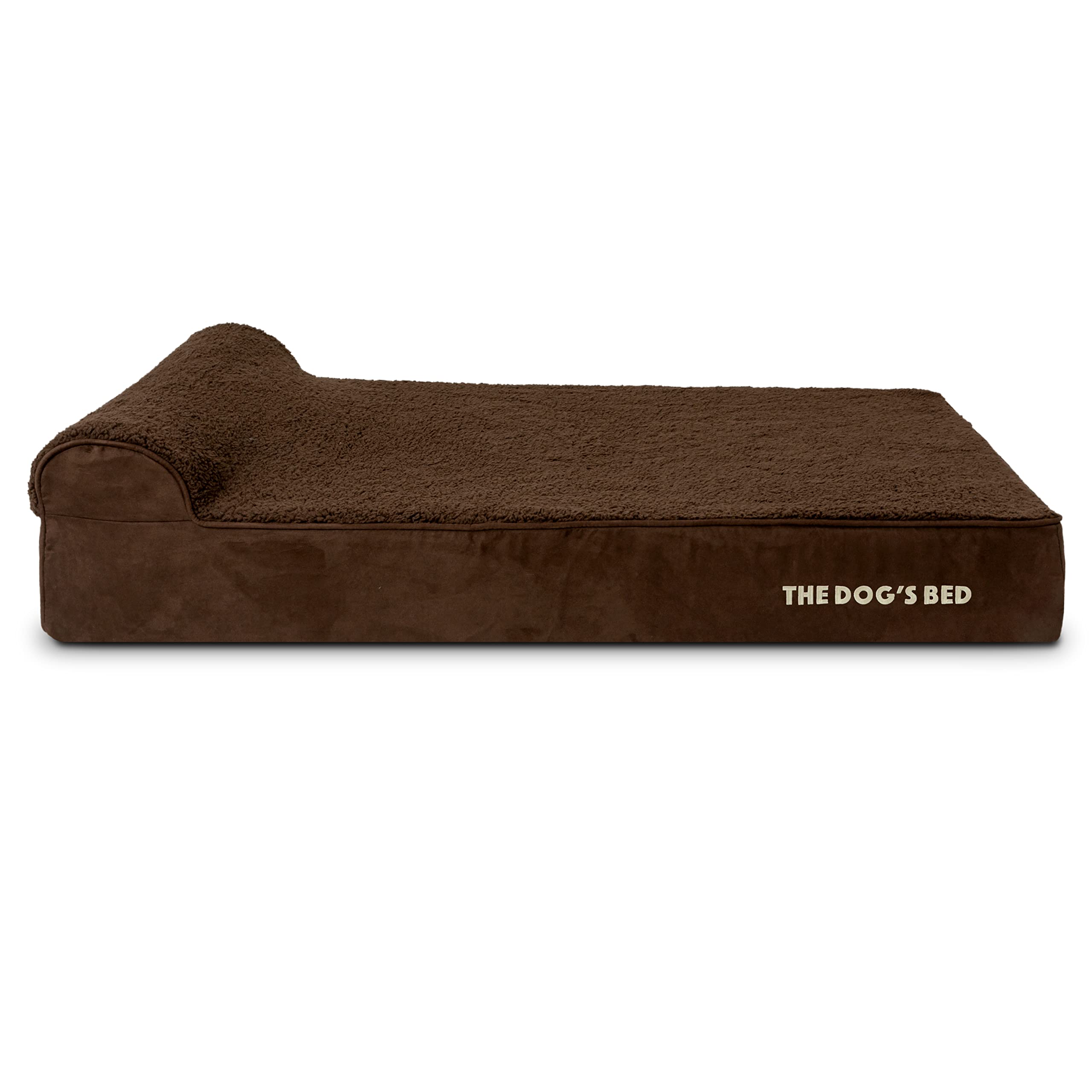 The Dog’s Bed Cover – Replacement Cover, Brown Plush, XL, 15cm — image 1