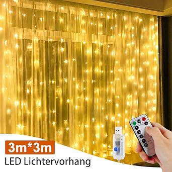 Led Lichterketten Vorhang Nasharia 3m 3m 300 Led Usb Fenster