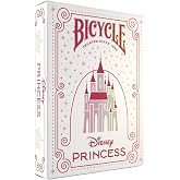 Bicycle Disney Princess Playing Cards Special Edition Collectible | Features Mulan Moana Cinderella, Air-Cushion Finish, 52 cards plus jokers, Made in USA, Poker size