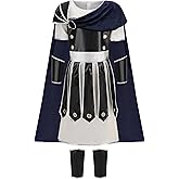 LMYOVE Kids Warrior Costume, Halloween Boys Roman Soldier Gladiator Viking Medieval Historical Role Playing Party 4-14Y