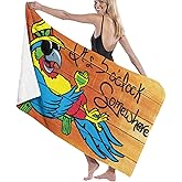 Dingtaifeng It's 5 O'Clock Somewhere Beach Towel Quick Dry Shower Swim Adults Bath Towels Hotel, Gym and Spa Multipurpose Towels 32x52 Inch