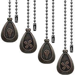 4 Pieces Ceiling Fan Pull Chain Extender Ornament