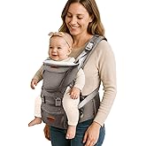 SUNVENO 3 in 1 Ergonomic Baby Carrier with Hip Seat for Newborns and Toddlers, Supports 20 lbs and Up, Waist and Back Relief 