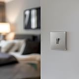 BG Electrical Single Wall Light Switch 2 Way Brushed Steel FBS12 view 6