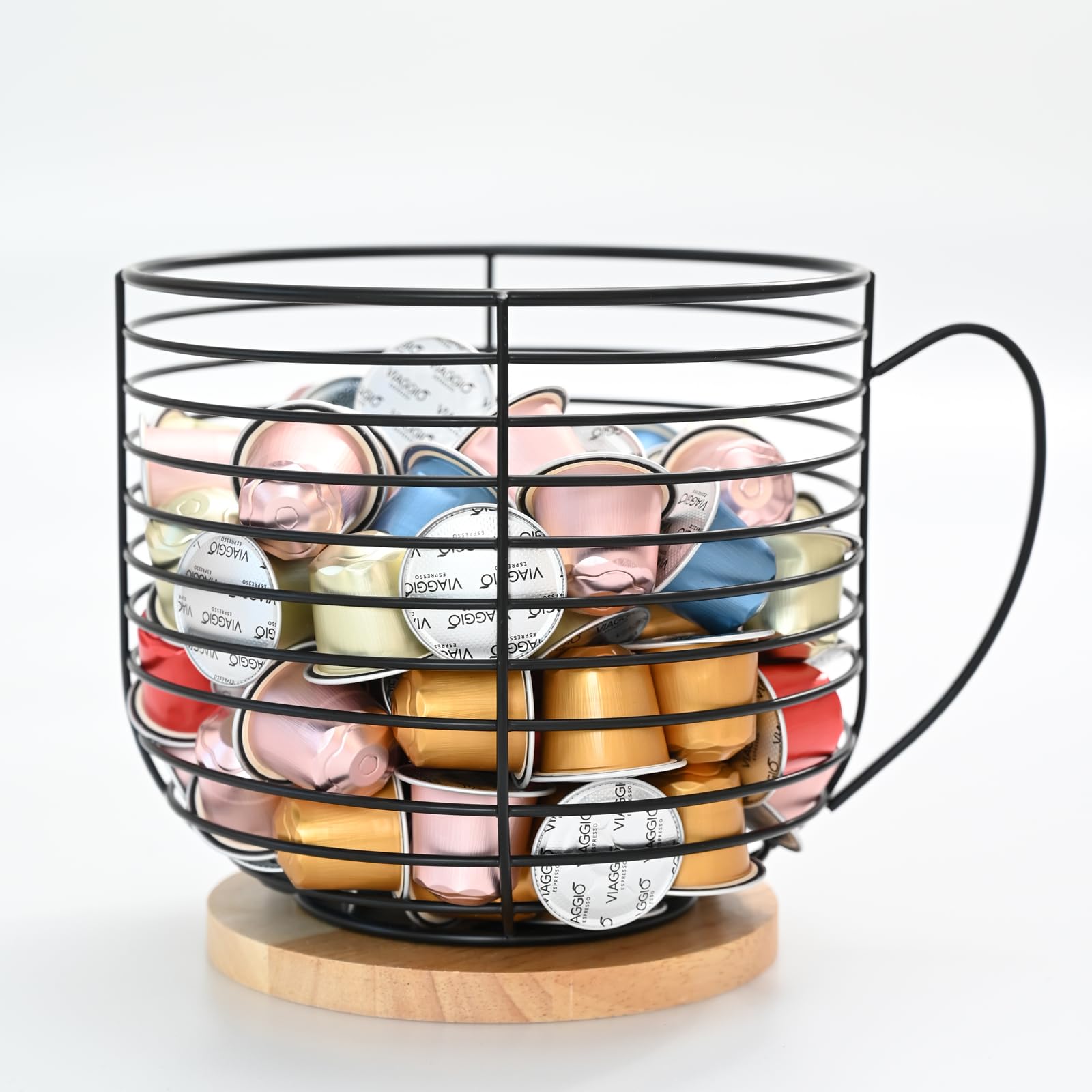 Large Capacity Coffee Pod K Cup Holders - Storage Organizer - Black ...