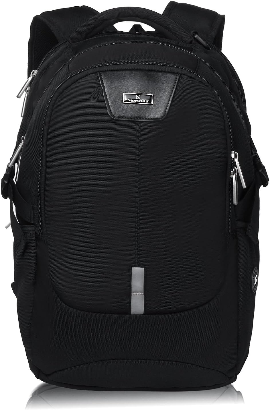 Silmarils 13 Inch to 17.3 Inch TSA Friendly ScanSmart Laptop Backpack Waterproof(Black/Blue) (Black)
