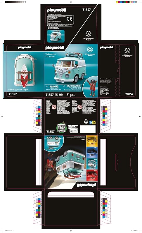 | Collector Cars | Volkswagen T1 Camper | Coche de colección para Adultos y niños | con Pegatinas para Personalizar | Regalo para Fans de Autos | Diseño detallado | 71857