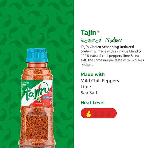 TAJIN CLÁSICO REDUCED SODIUM SEASONING 5 OZ (PACK OF 3)