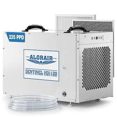 ALORAIR Sentinel HDi120 Commercial Dehumidifier with Pump, 235 Pints Whole Homes Dehumidifier for Crawl Spaces, Basements, up to 3,300 sq. ft. cETL