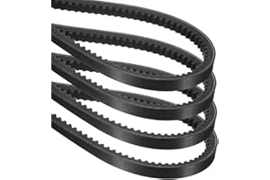 uxcell 4Pcs AX18 EPDM V-Belt, Raw Edge Cogged V Belt, 20" Outer Circumference