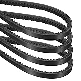 uxcell 4Pcs AX64 EPDM V-Belt, Raw Edge Cogged