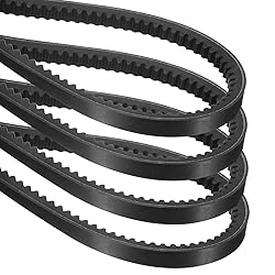 uxcell 4Pcs AX52 EPDM V-Belt, Raw Edge Cogged