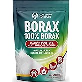 Eco Living Solutions - Borax Powder | Laundry Detergent Powder | Laundry Booster | Great Washing Machine Cleaner | Multi-Purpose Household Cleaner (12 oz)