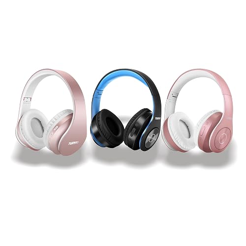 Over-Ear Bluetooth Headphones With Built-in Mic – Foldable, Noise Cancelling For PC, Phone & TV