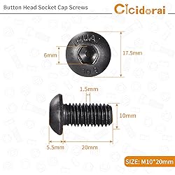 Cicidorai M10-1.5 x 20mm Button Head Socket Cap