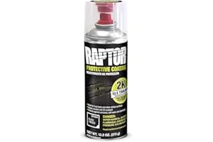 U-POL 4883 Raptor 2K Aerosol Truck Bedliner Protective Coating - Black, 4-Pack